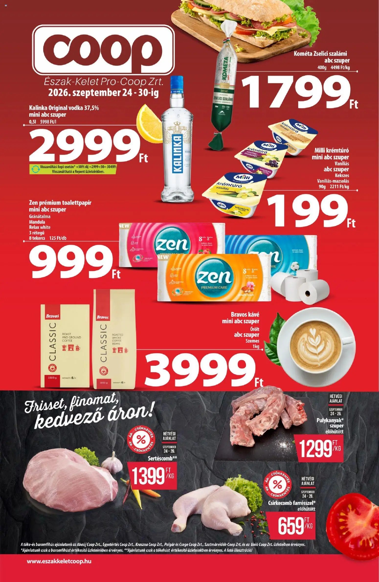 COOP újság 2026.09.24. COOP - Újság Észak Kelet Pro-Coop Zrt