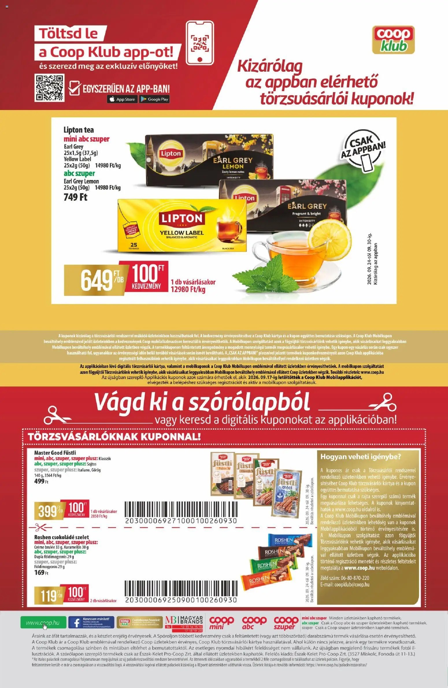COOP újság 2026.09.24. COOP - Újság Észak Kelet Pro-Coop Zrt