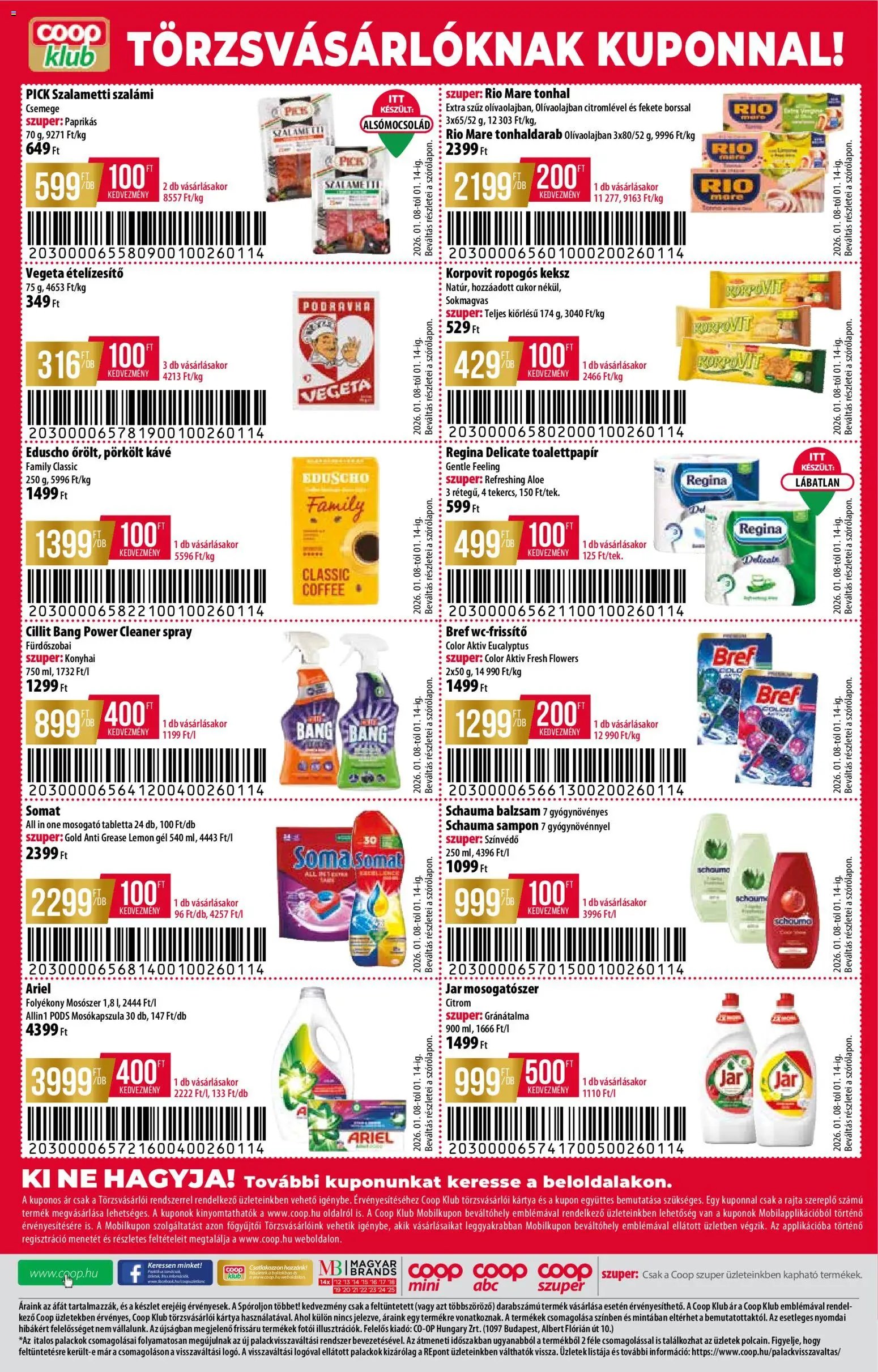 COOP újság 2026.01.08. Észak Kelet Pro-Coop Zrt (2026-01-08 - 2026-01-14)