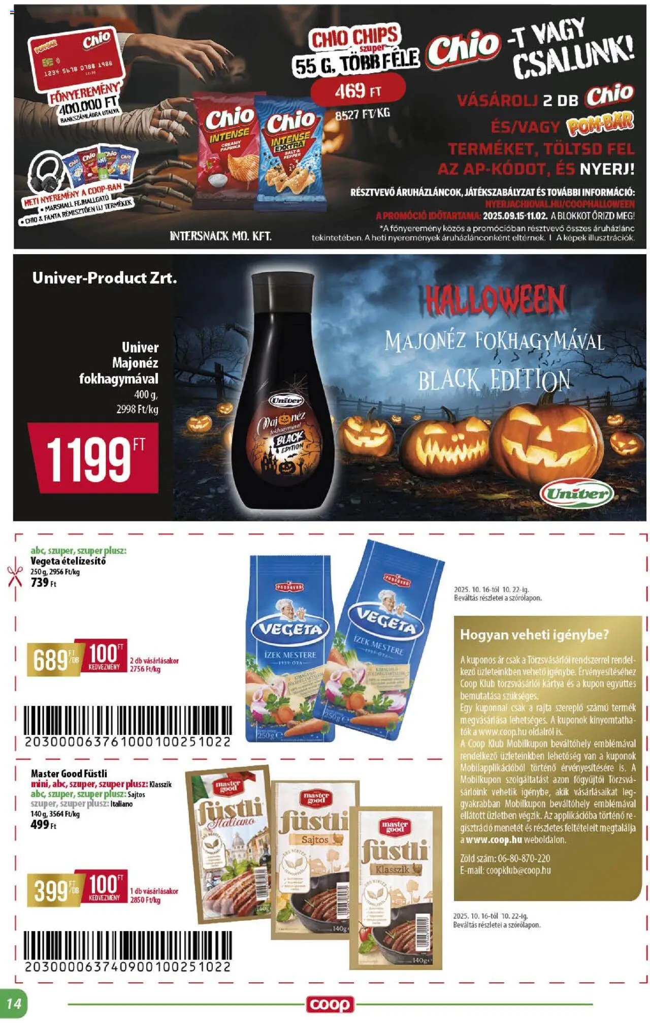 COOP újság 2025.10.16. Alföld Pro-Coop Zrt. - Abc szuper (2025-10-16 - 2025-10-22)