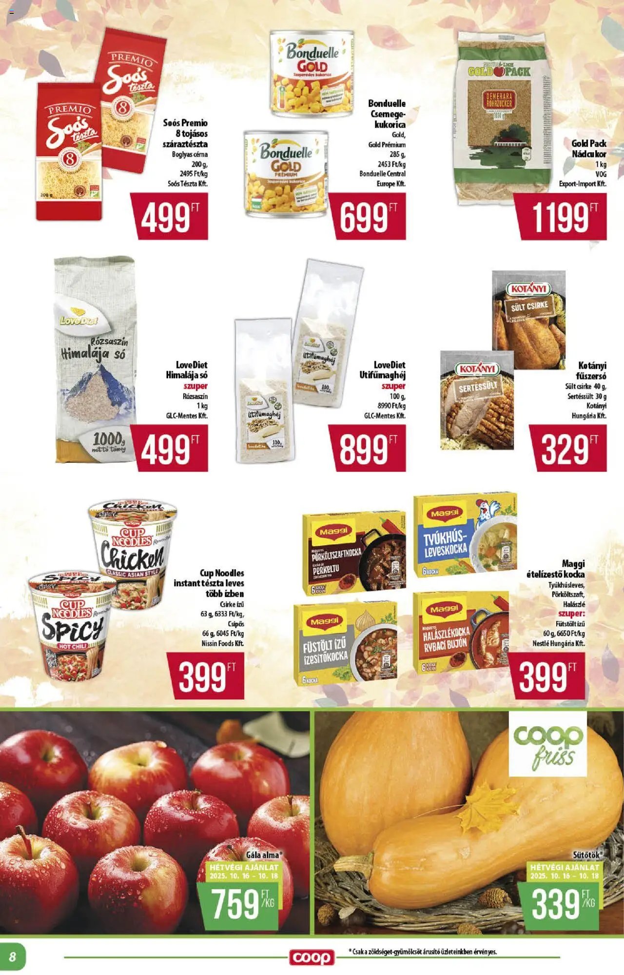 COOP újság 2025.10.16. Alföld Pro-Coop Zrt. - Abc szuper (2025-10-16 - 2025-10-22)