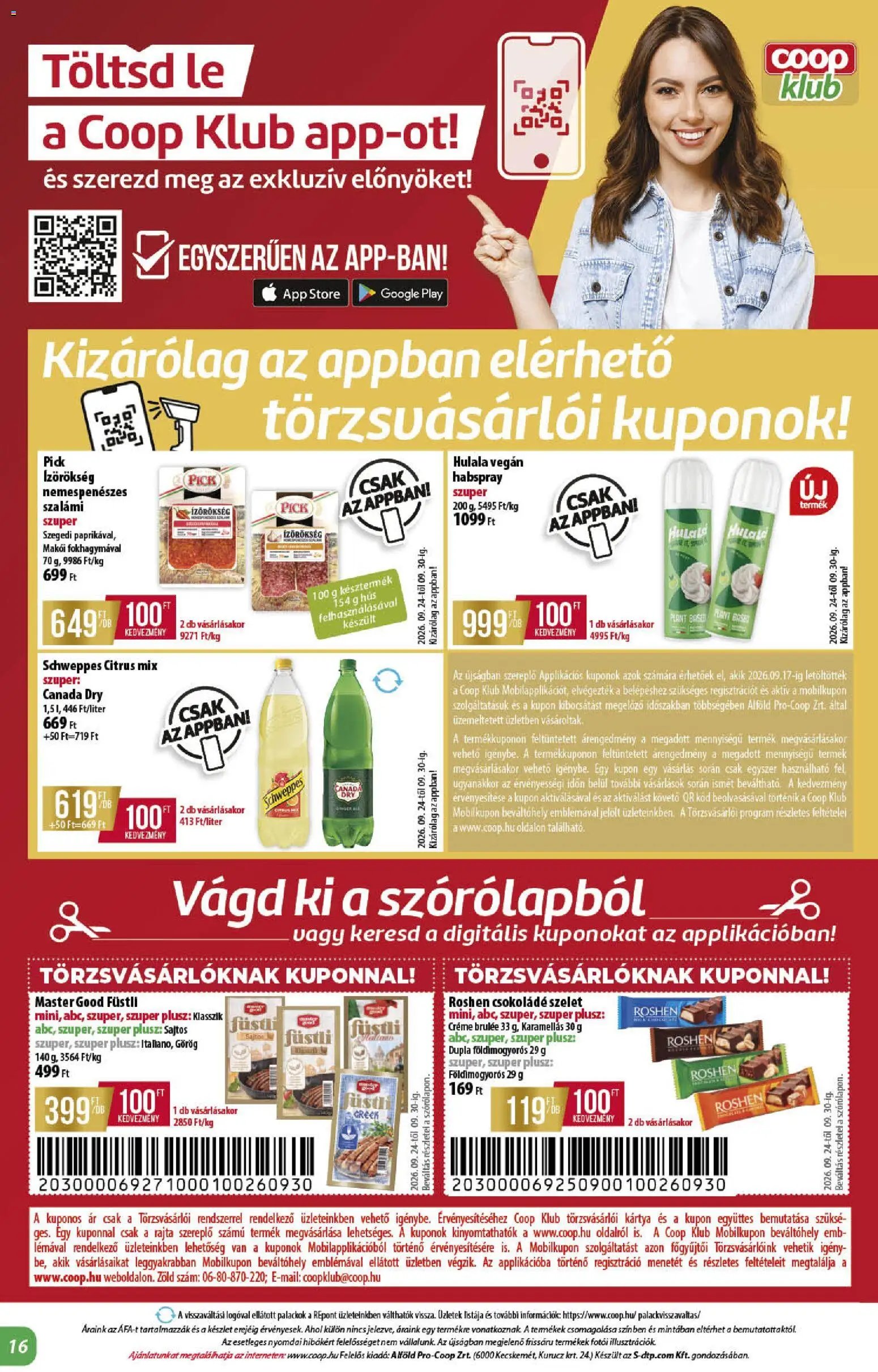 COOP újság 2026.09.24. COOP akciós újság