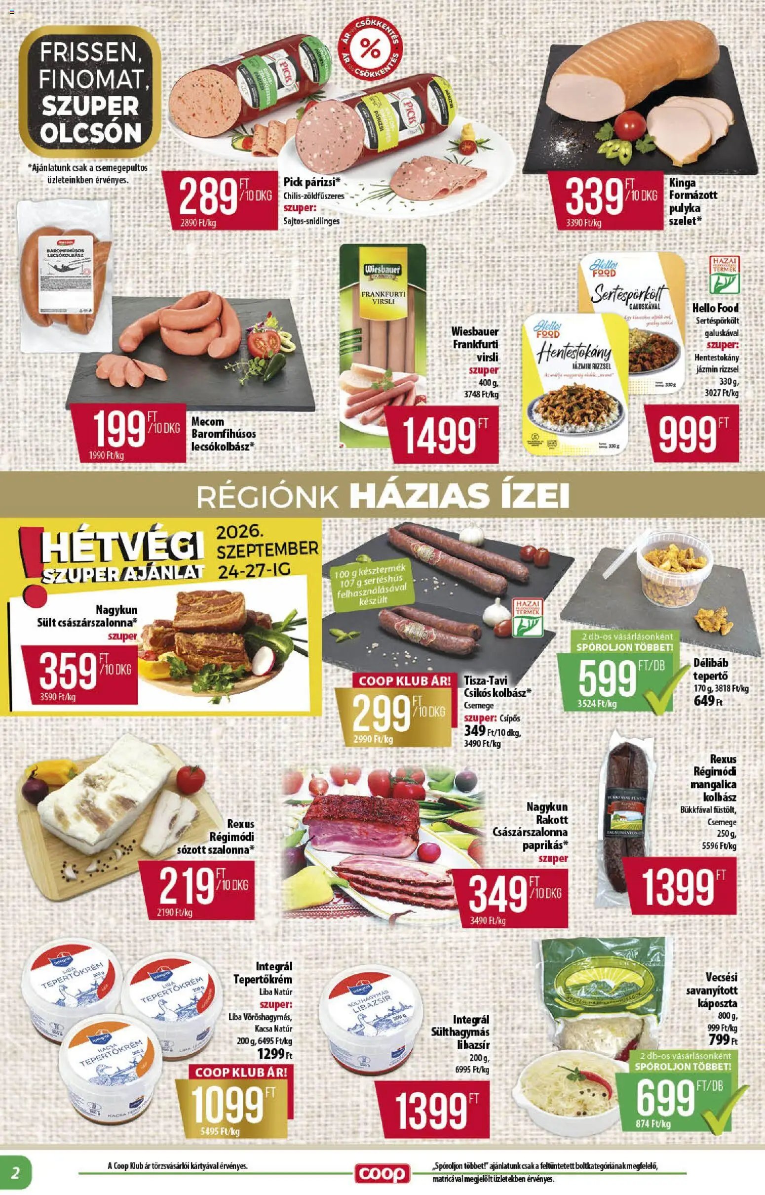 COOP újság 2026.09.24. COOP akciós újság