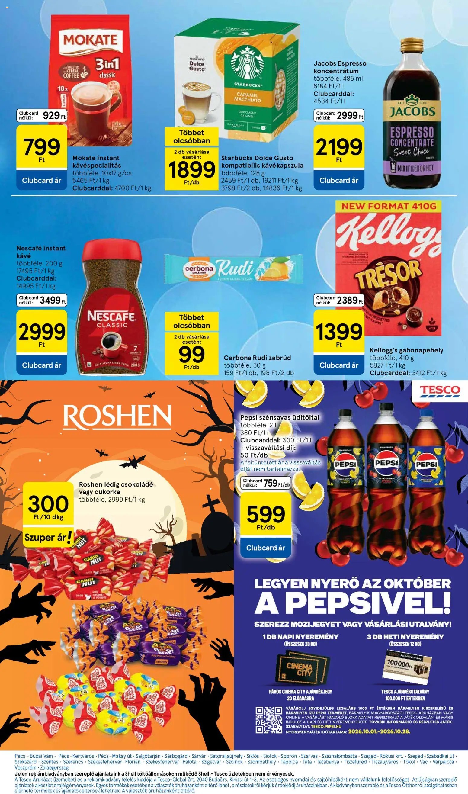 Tesco újság 2026.10.08. Tesco aktuális akciós újság
