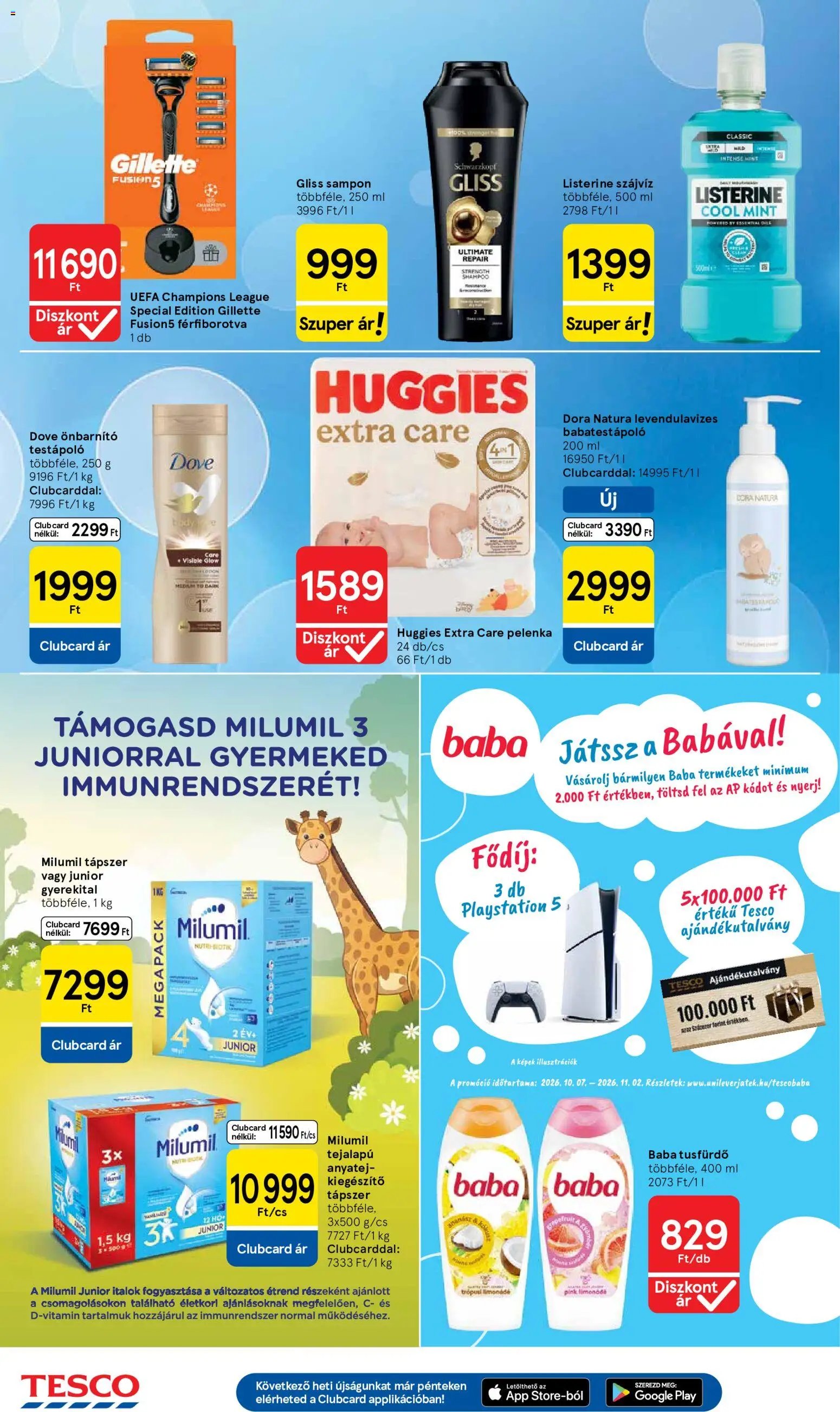 Tesco újság 2026.10.08. Tesco aktuális akciós újság