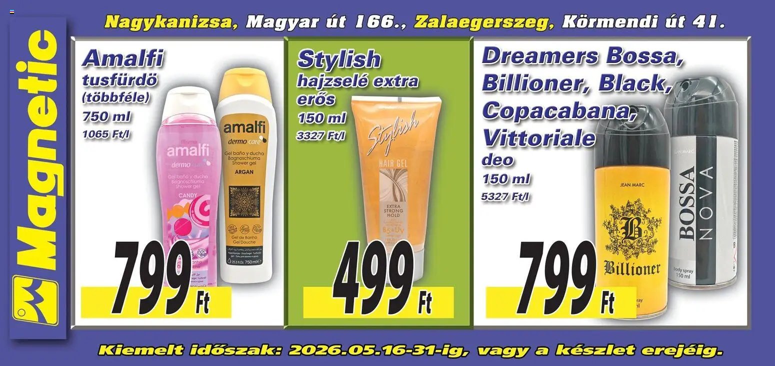 Magnetic újság 2026.05.16. Magnetic Aktuális óriásplakátok (2026-05-16 - 2026-05-31)