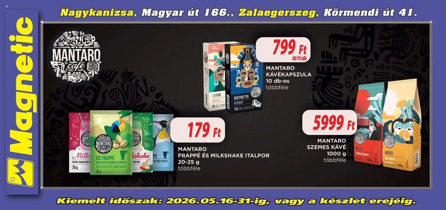Magnetic újság 2026.05.16. Magnetic Aktuális óriásplakátok (2026-05-16 - 2026-05-31)