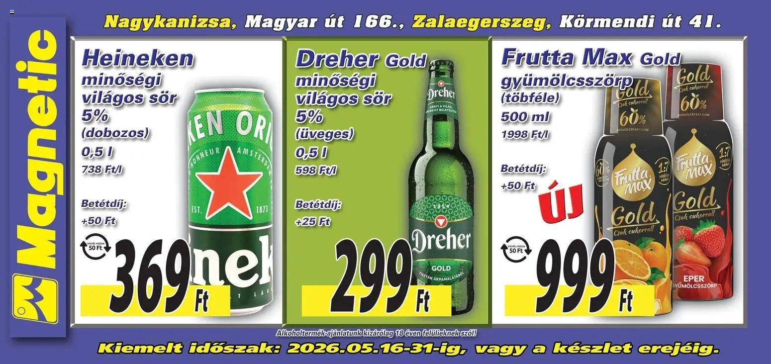 Magnetic újság 2026.05.16. Magnetic Aktuális óriásplakátok (2026-05-16 - 2026-05-31)