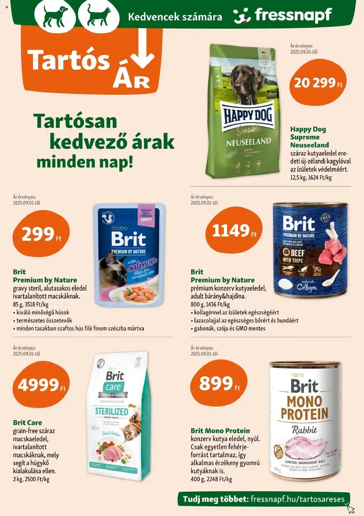 Fressnapf újság 2025.10.09. Akciós újság Fressnapf (2025-10-09 - 2025-10-15)