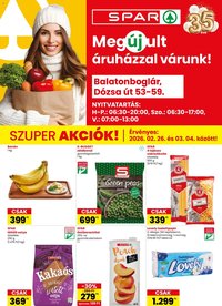 Spar újság 2026.02.26. Balatonboglár üzlet megújulás (2026-02-26 - 2026-03-04)