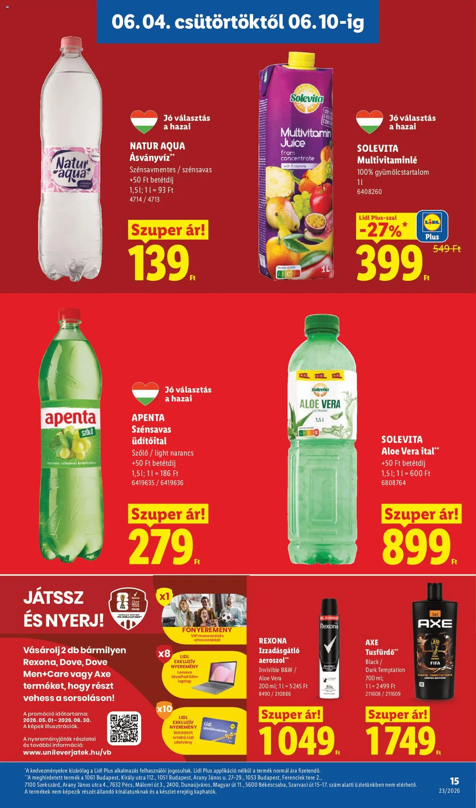 Lidl újság 2026.06.04. Lidl akciós újság