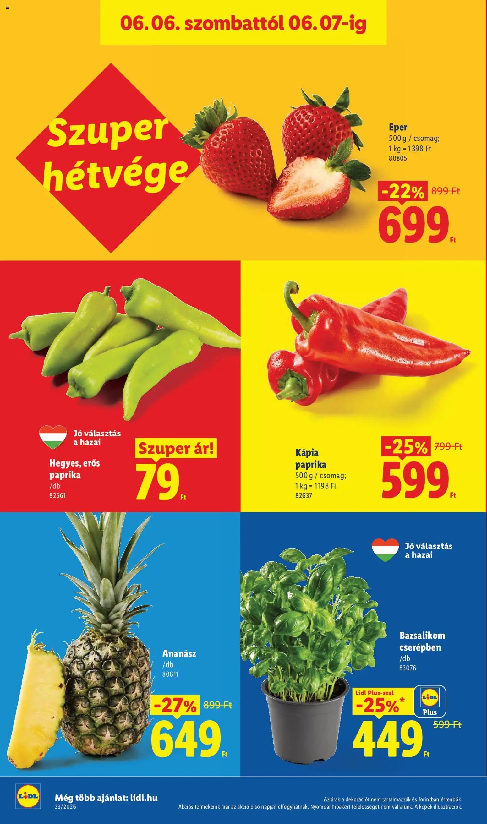 Lidl újság 2026.06.04. Lidl akciós újság