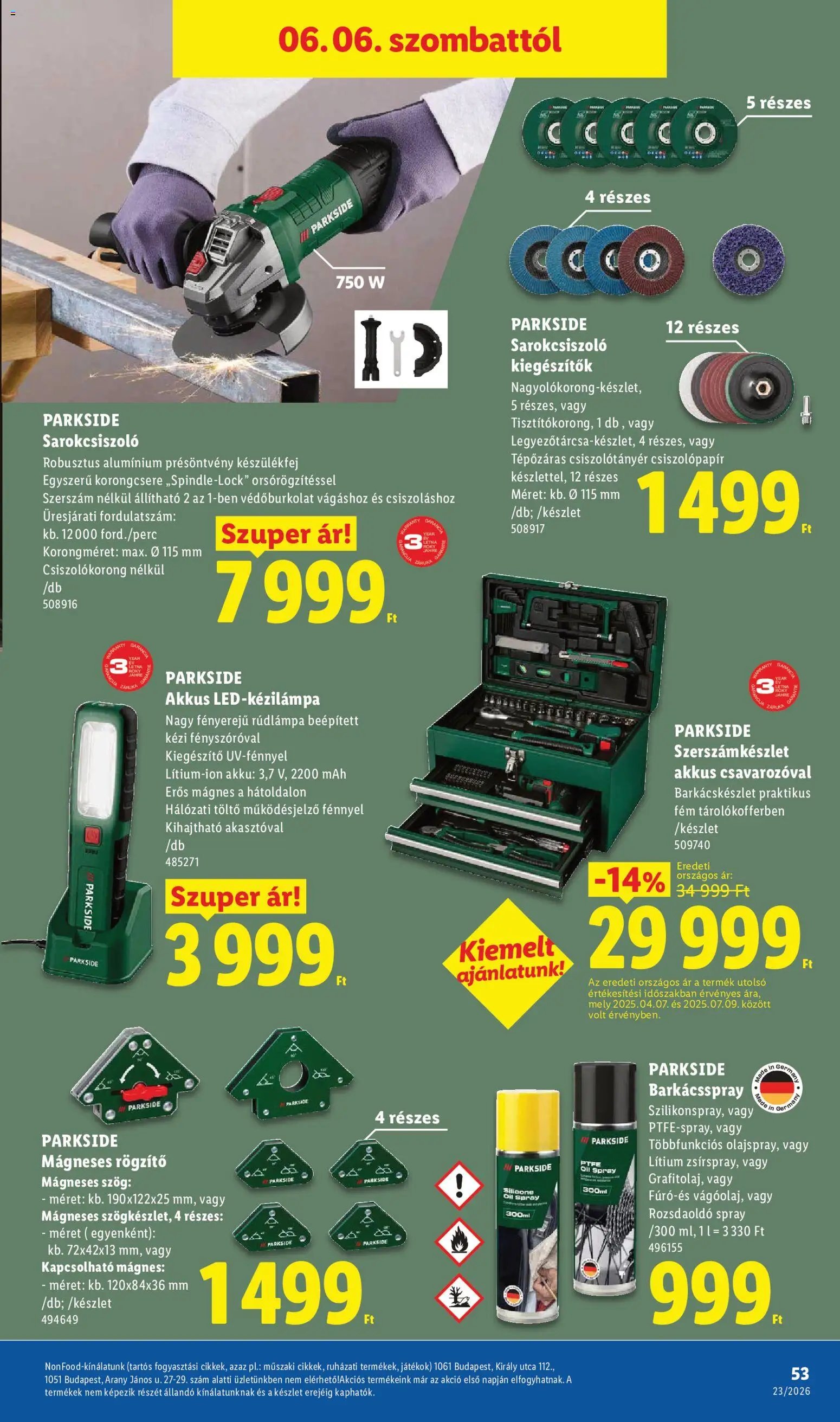 Lidl újság 2026.06.04. Lidl akciós újság