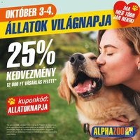 AlphaZoo újság 2026.10.03. AlphaZoo akciós újság