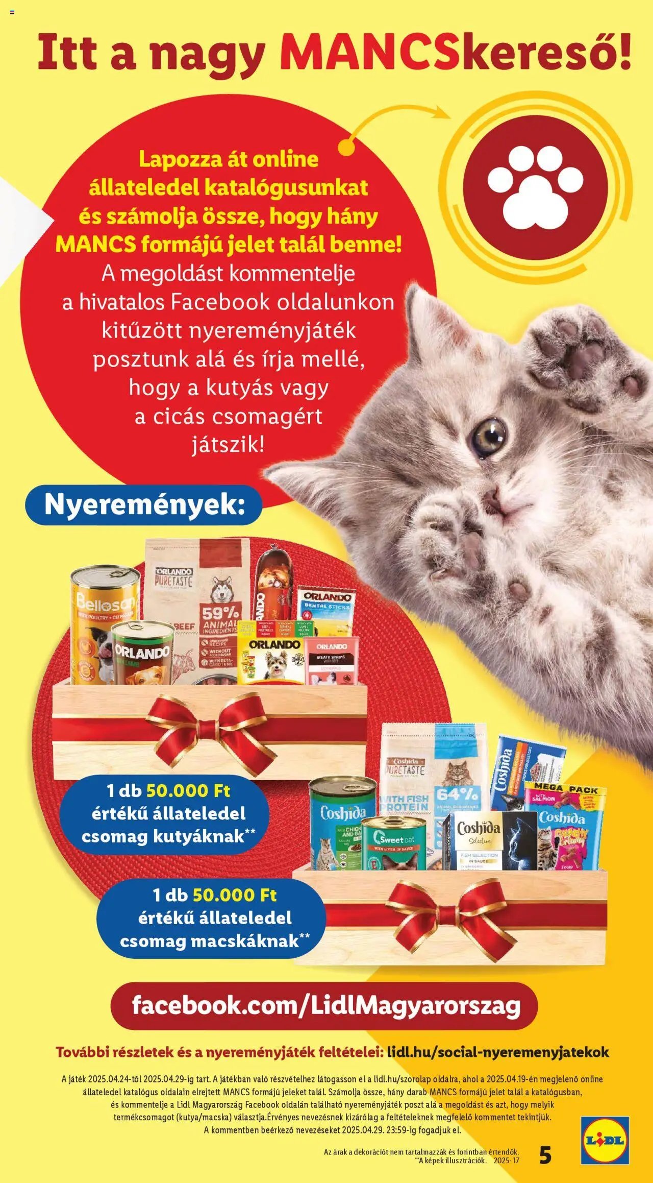 Lidl újság 2025.04.24. Állateledel-katalógus (2025-04-24 - 2025-10-31)