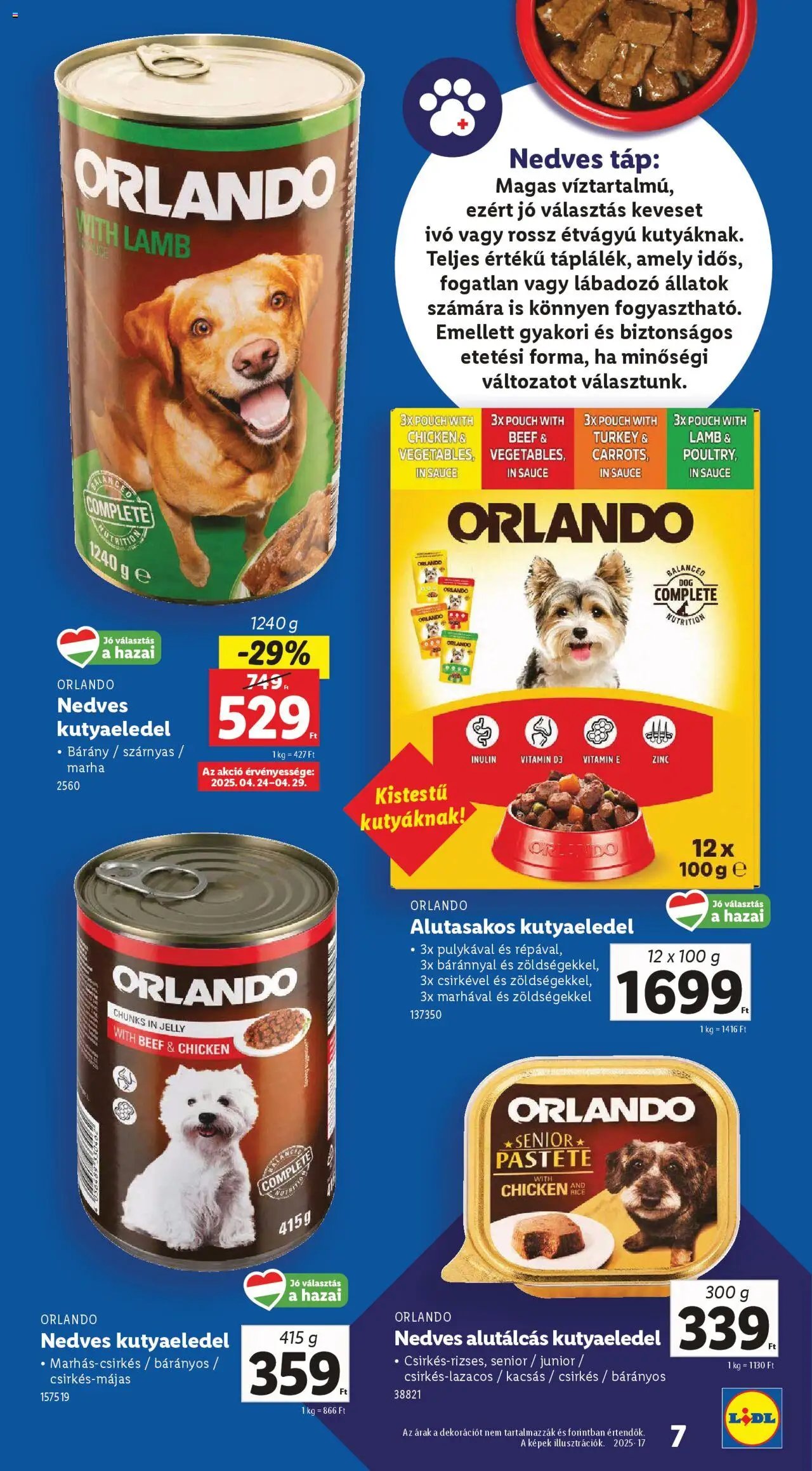Lidl újság 2025.04.24. Állateledel-katalógus (2025-04-24 - 2025-10-31)