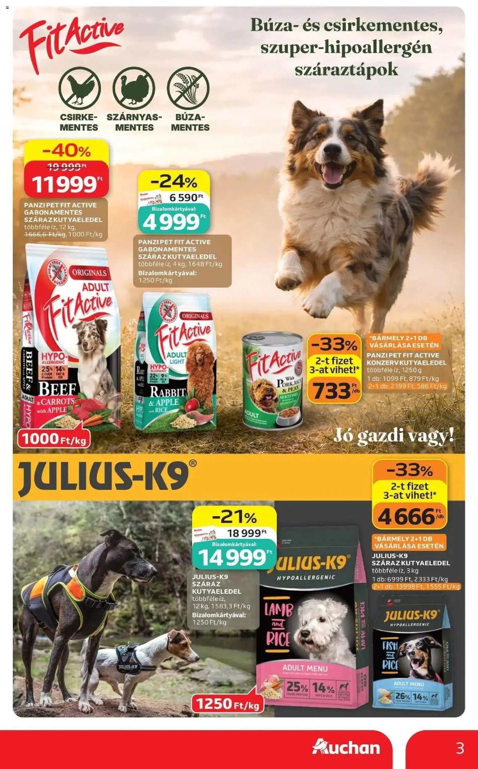 Auchan újság 2026.09.24. Auchan Állatvilág ajánlatok Fót
