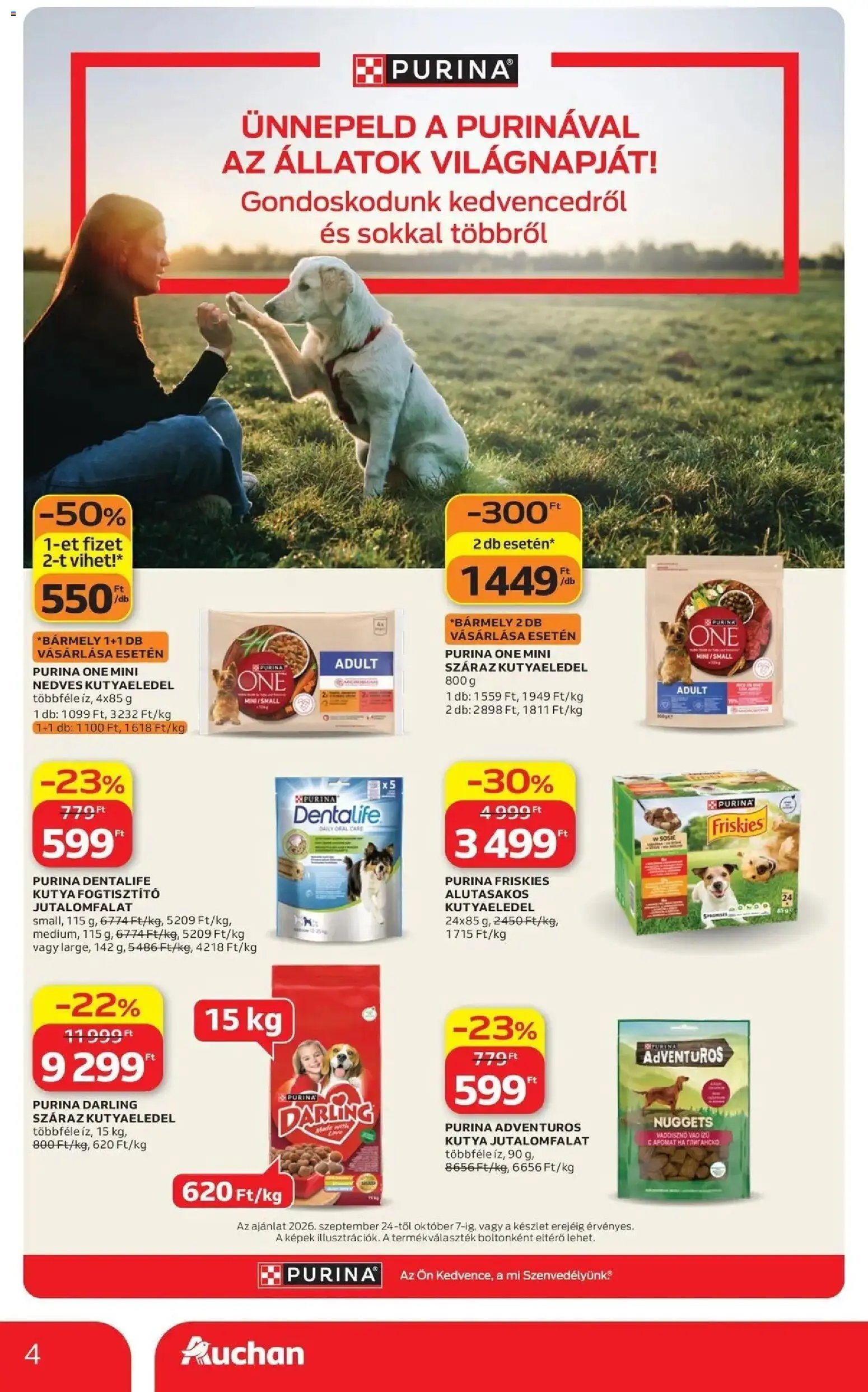 Auchan újság 2026.09.24. Auchan Állatvilág ajánlatok Fót