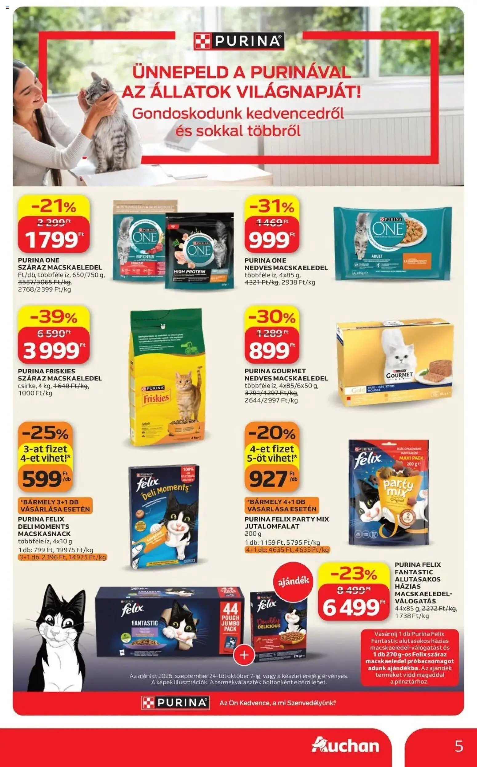 Auchan újság 2026.09.24. Auchan Állatvilág ajánlatok Fót