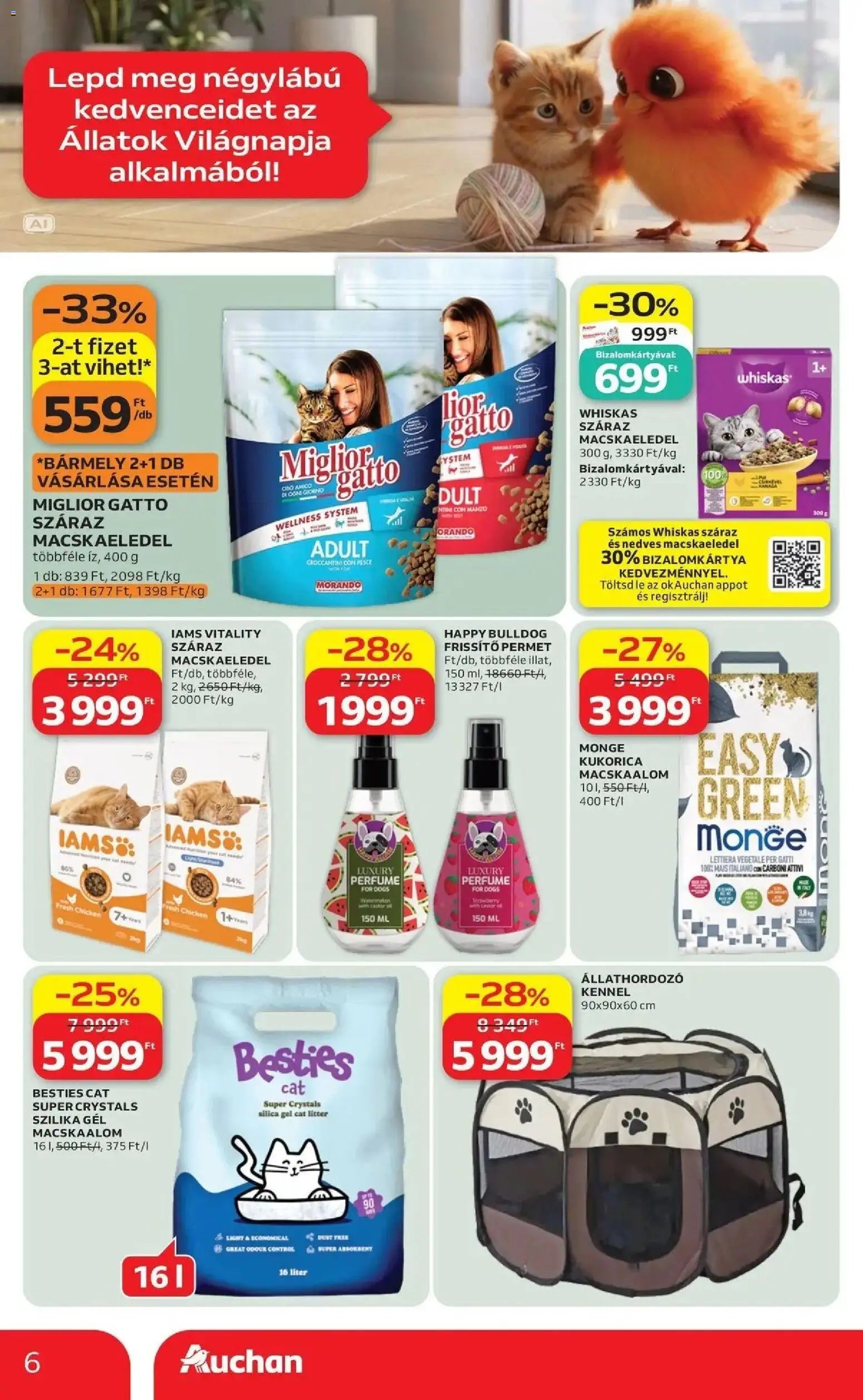 Auchan újság 2026.09.24. Auchan Állatvilág ajánlatok Fót