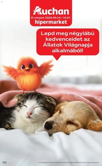 Auchan újság 2026.09.24. Auchan Állatvilág ajánlatok Fót