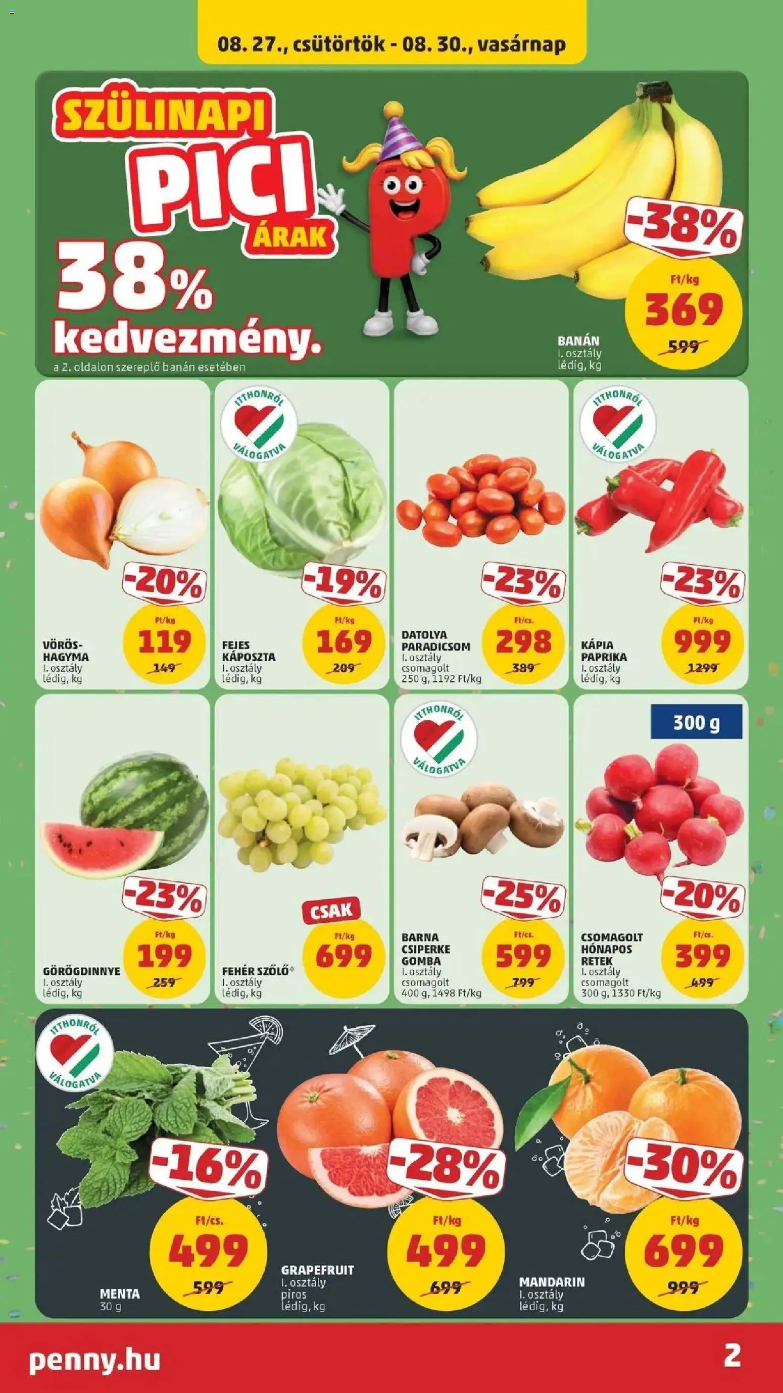 PENNY újság 2026.08.27. PENNY aktuális akciós újság