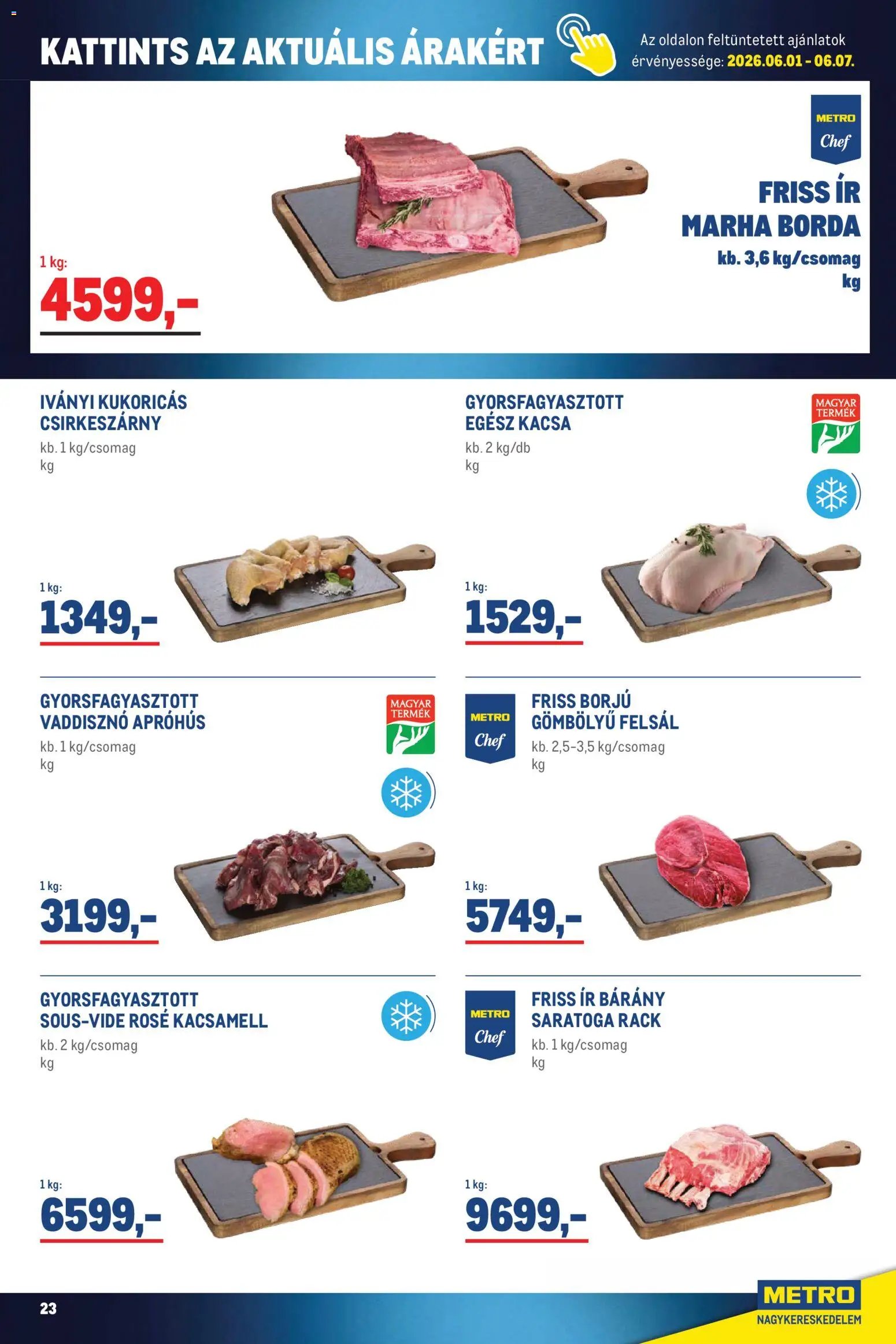 Metro újság 2026.06.01. Metro Élelmiszer és Szezonális katalógus 2026/06