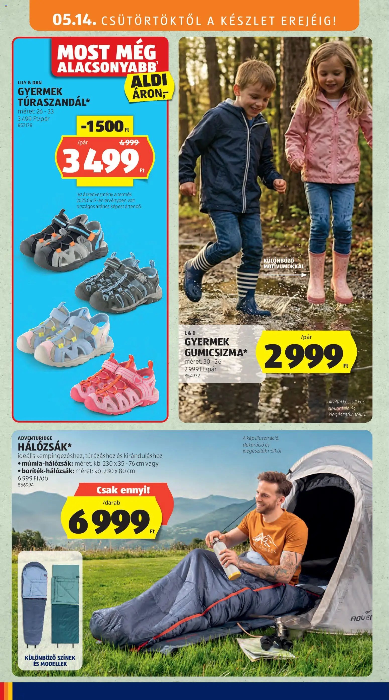 Aldi újság 2026.05.14. Aldi Középső sor termékei (2026-05-14 - 2026-05-20)