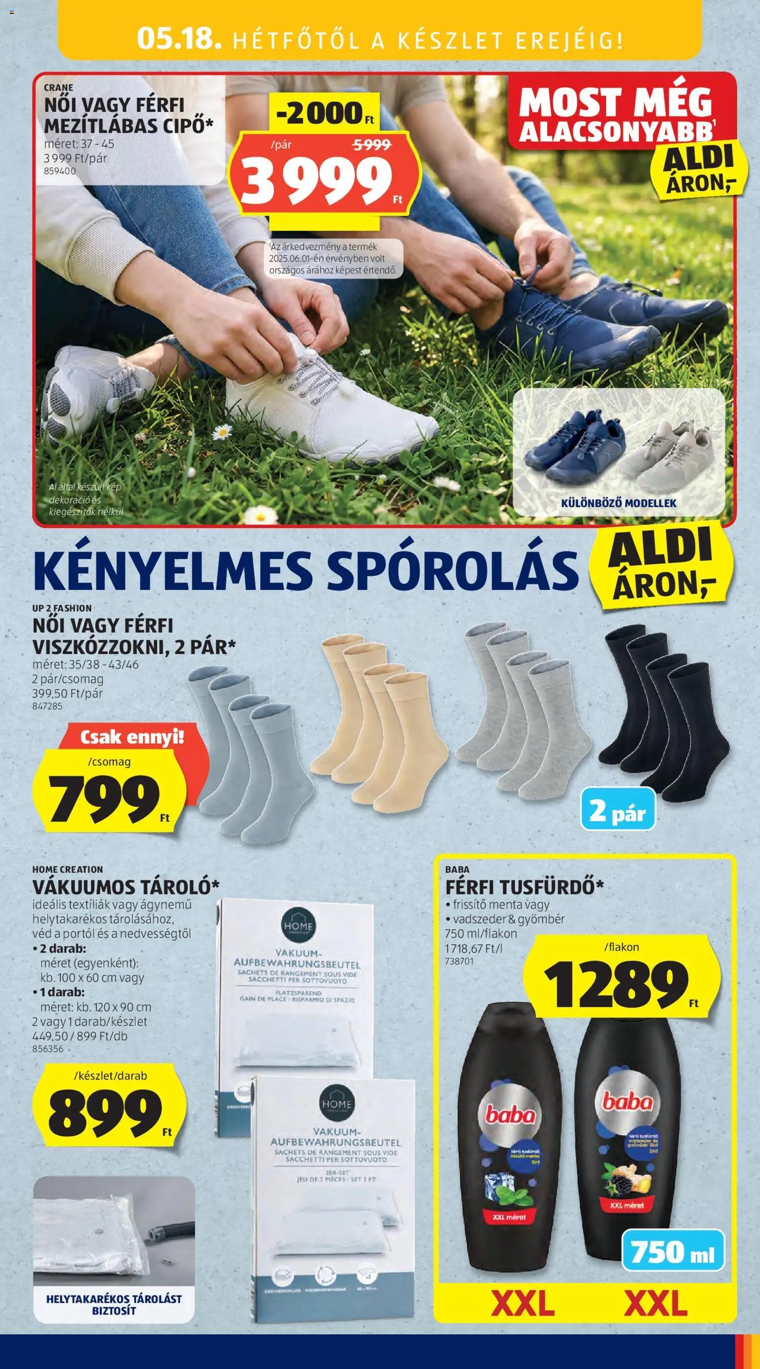 Aldi újság 2026.05.14. Aldi Középső sor termékei (2026-05-14 - 2026-05-20)