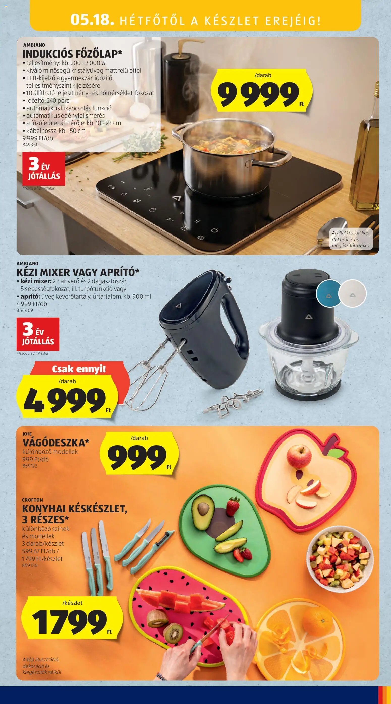 Aldi újság 2026.05.14. Aldi Középső sor termékei (2026-05-14 - 2026-05-20)