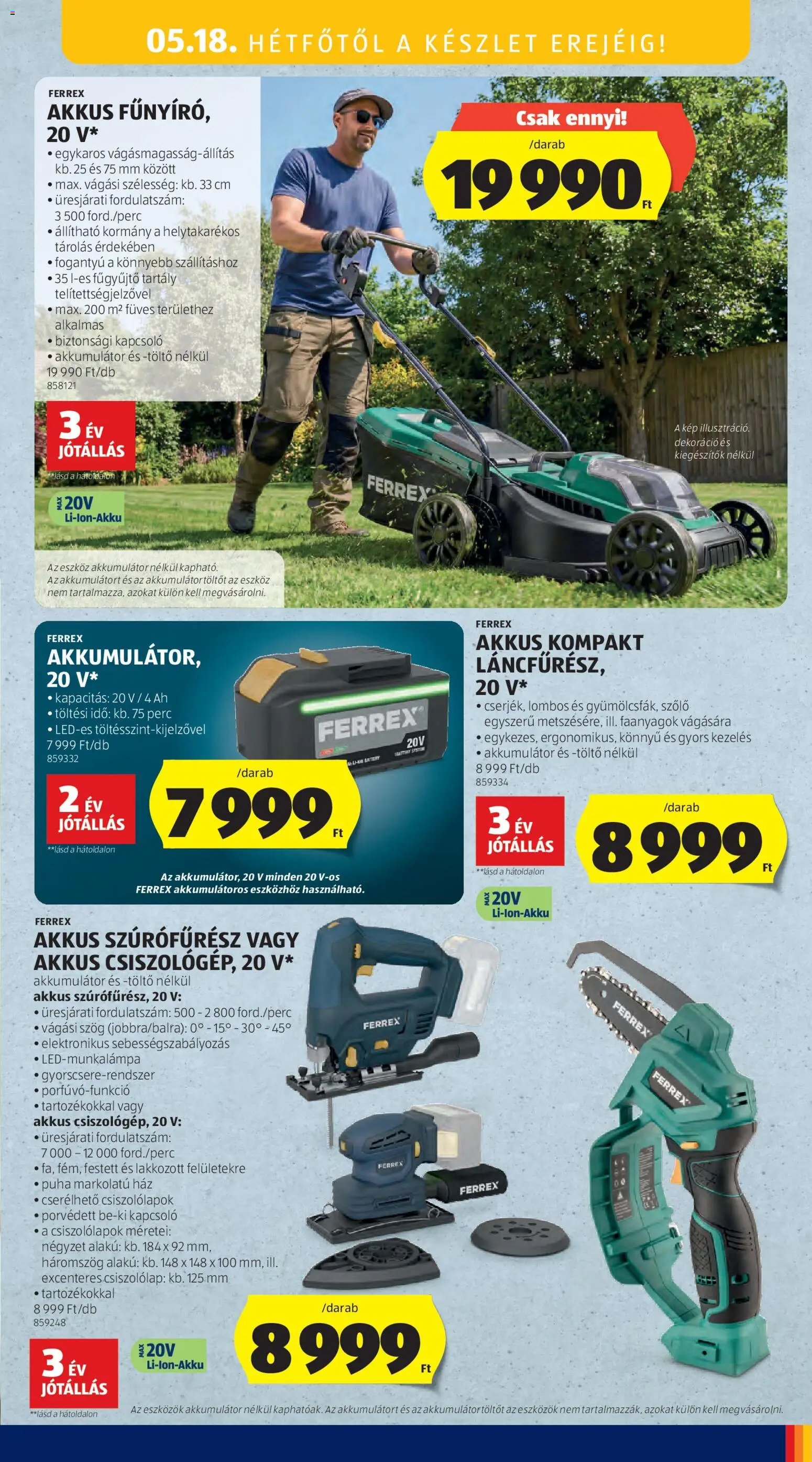 Aldi újság 2026.05.14. Aldi Középső sor termékei (2026-05-14 - 2026-05-20)