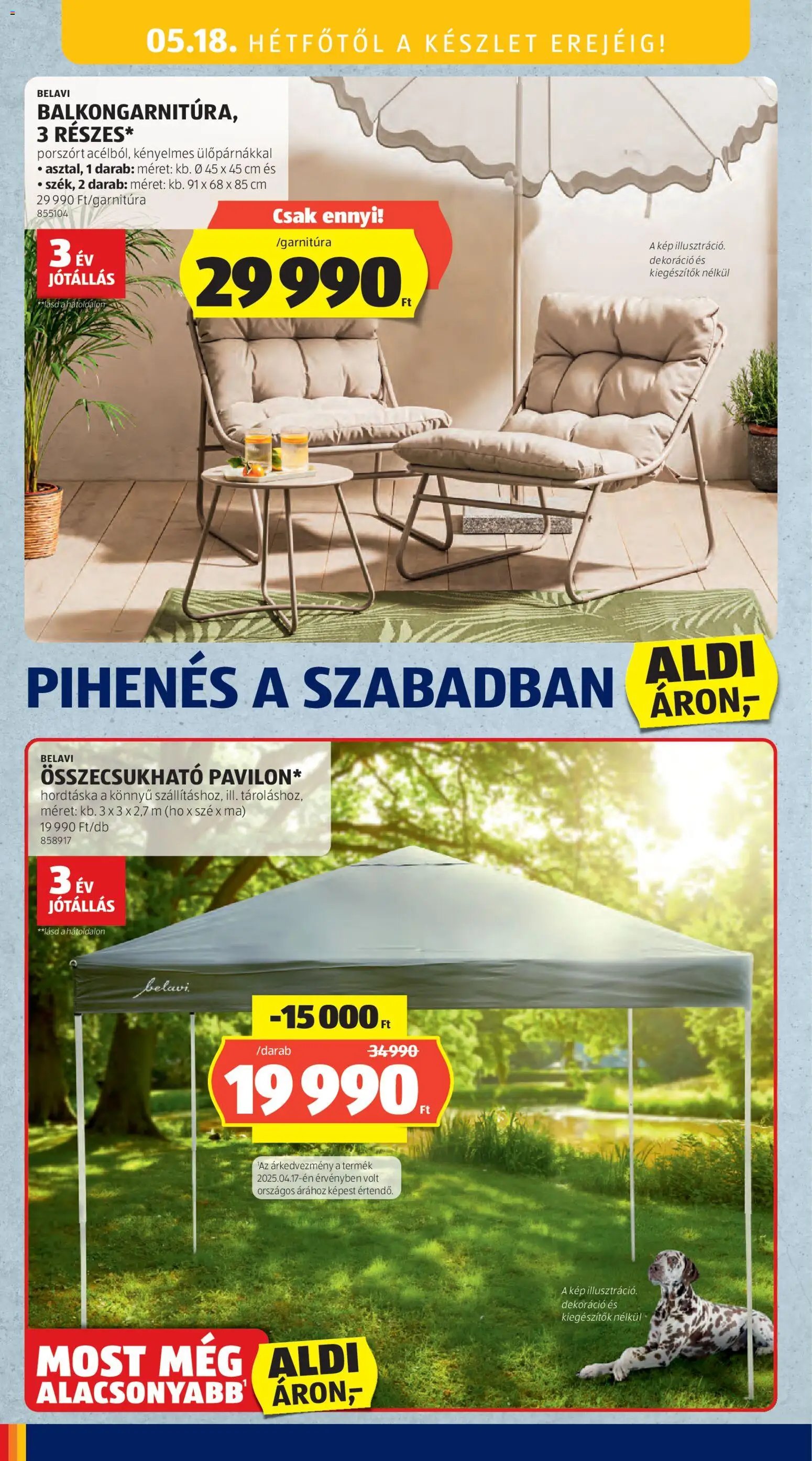 Aldi újság 2026.05.14. Aldi Középső sor termékei (2026-05-14 - 2026-05-20)