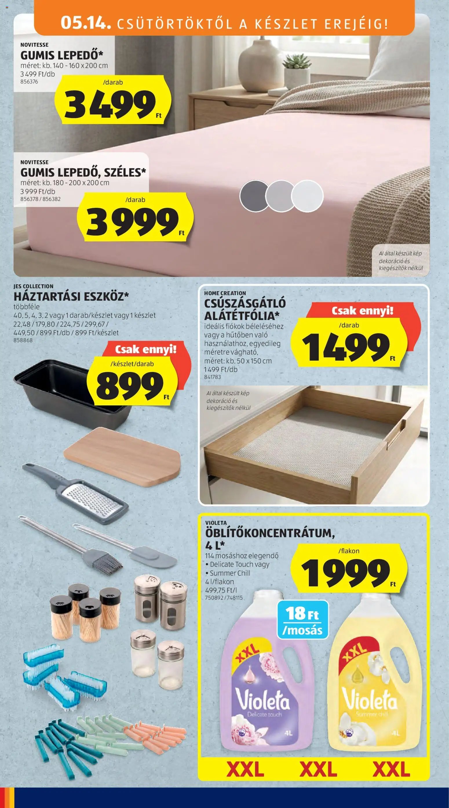 Aldi újság 2026.05.14. Aldi Középső sor termékei (2026-05-14 - 2026-05-20)