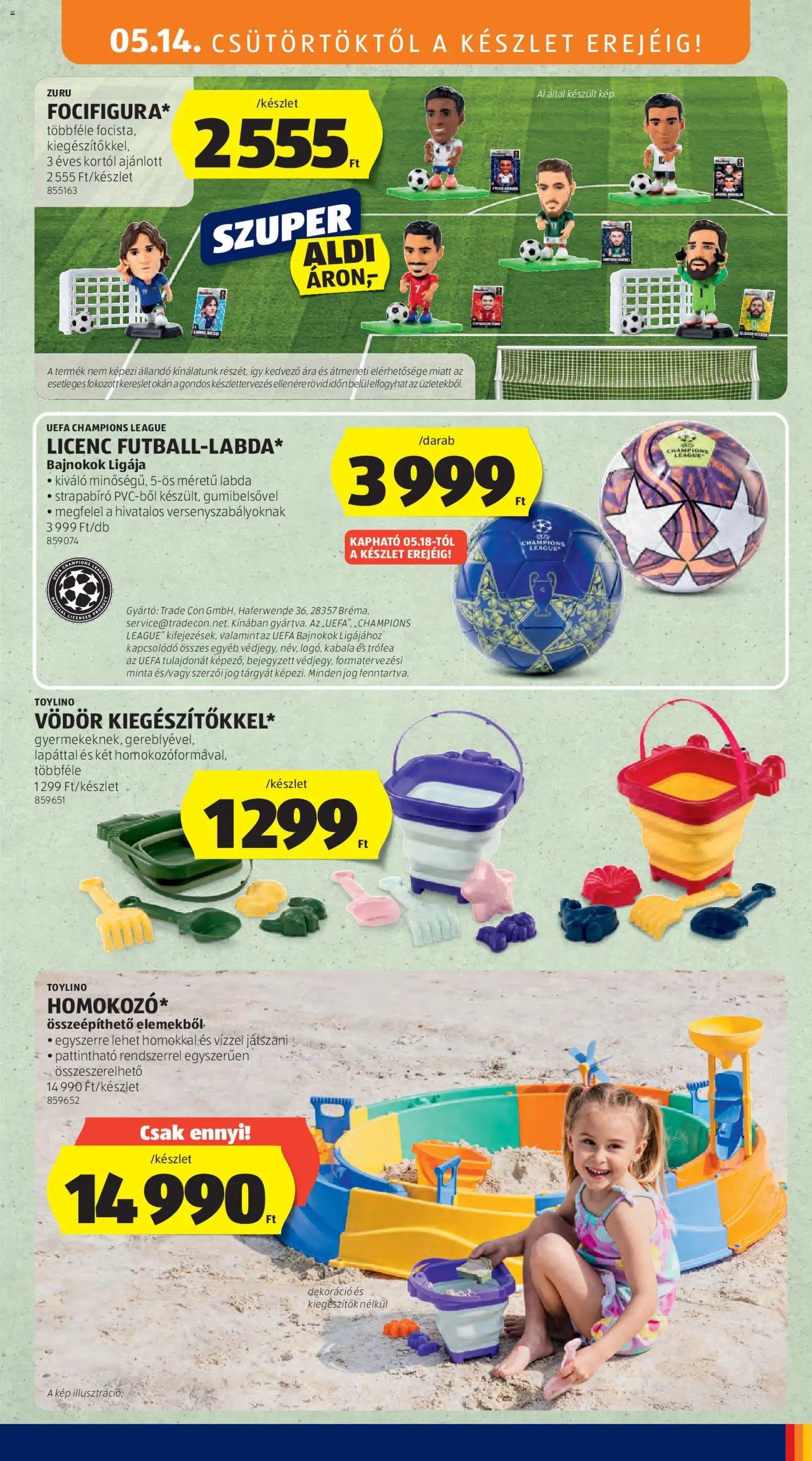Aldi újság 2026.05.14. Aldi Középső sor termékei (2026-05-14 - 2026-05-20)