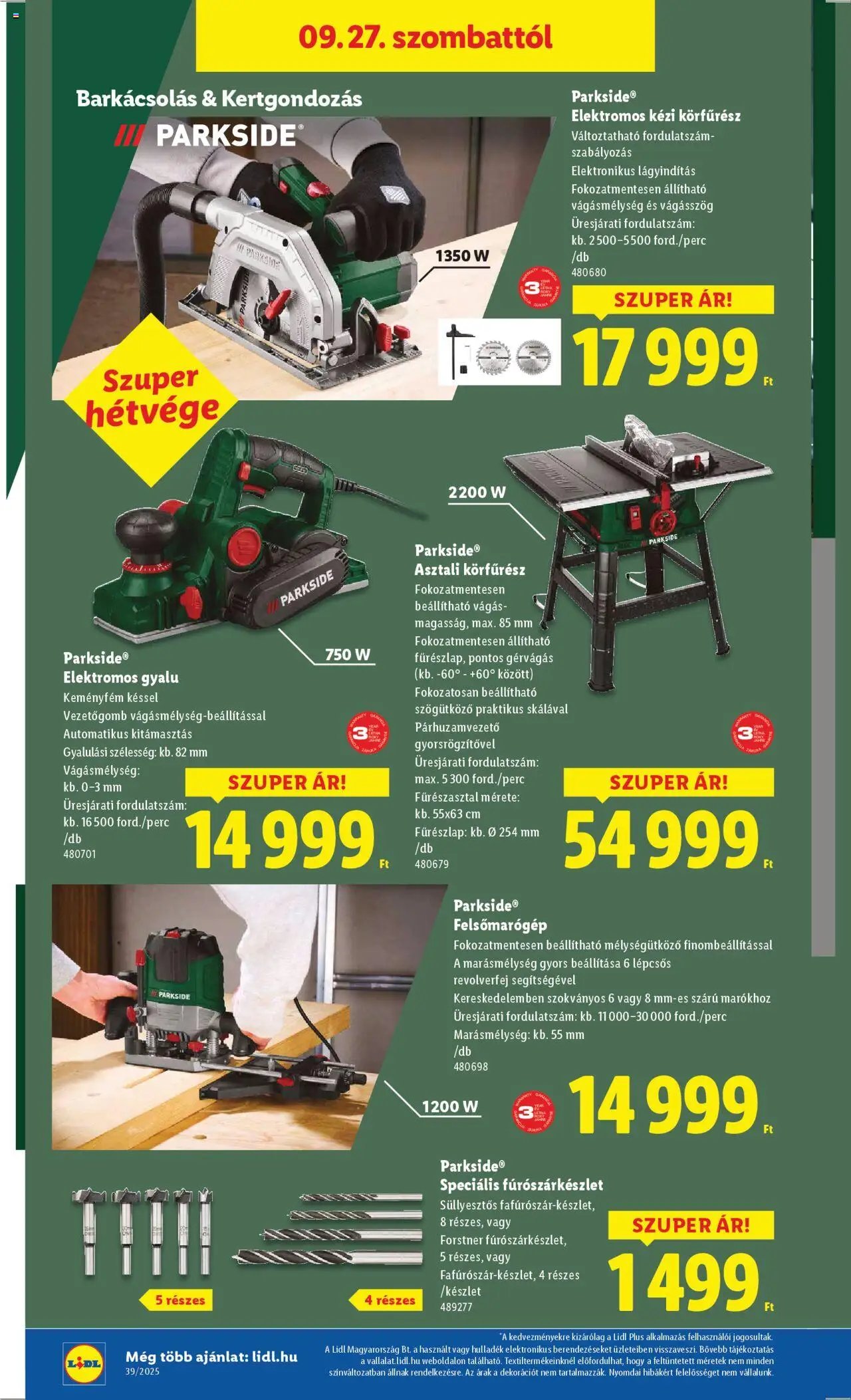 Lidl újság 2025.09.25. Nonfood kínálatunk (2025-09-25 - 2025-10-01)