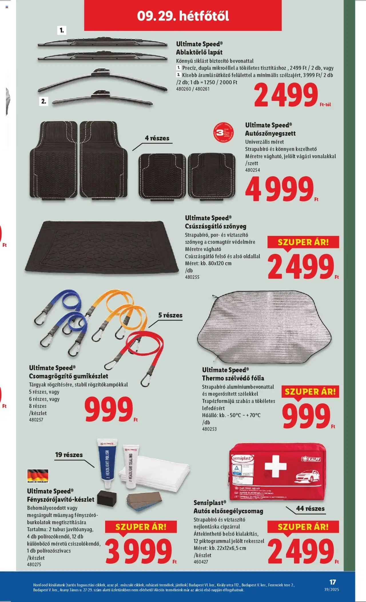 Lidl újság 2025.09.25. Nonfood kínálatunk (2025-09-25 - 2025-10-01)