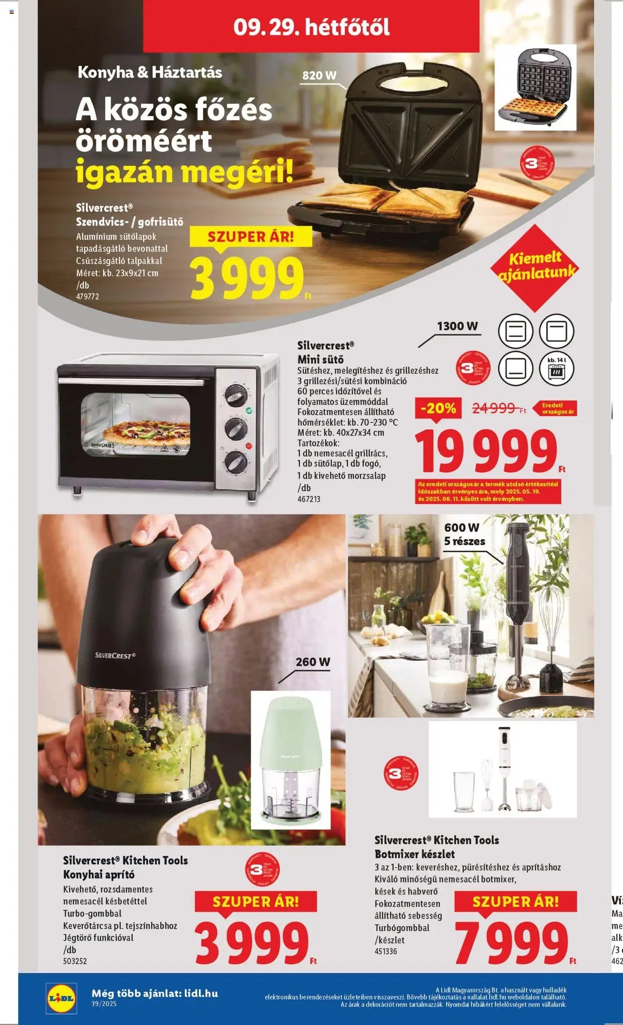 Lidl újság 2025.09.25. Nonfood kínálatunk (2025-09-25 - 2025-10-01)