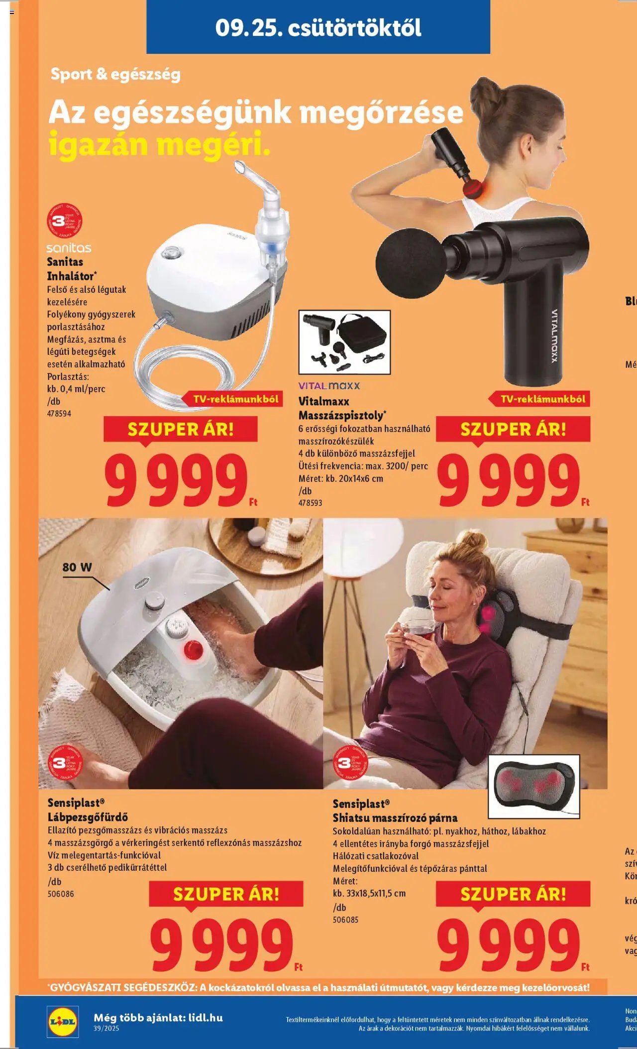Lidl újság 2025.09.25. Nonfood kínálatunk (2025-09-25 - 2025-10-01)
