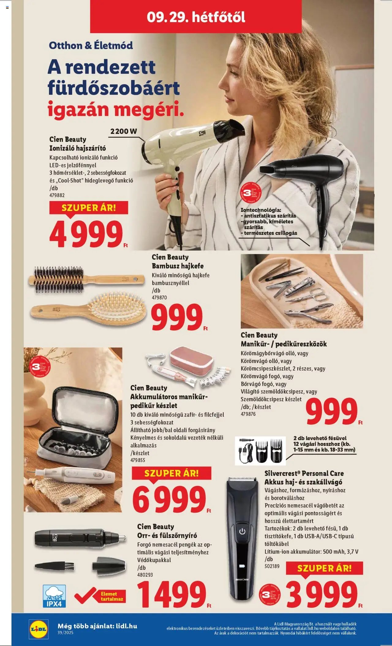 Lidl újság 2025.09.25. Nonfood kínálatunk (2025-09-25 - 2025-10-01)