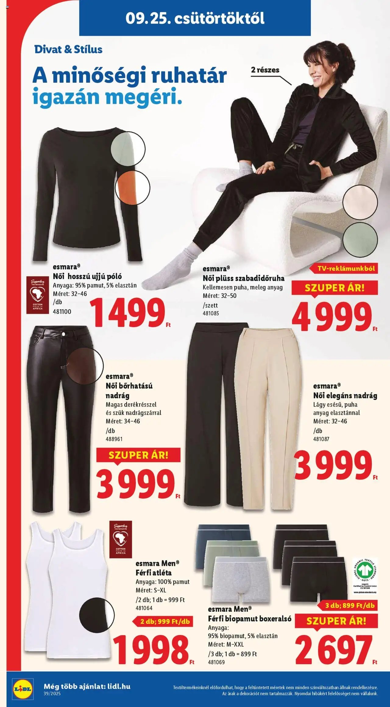 Lidl újság 2025.09.25. Nonfood kínálatunk (2025-09-25 - 2025-10-01)