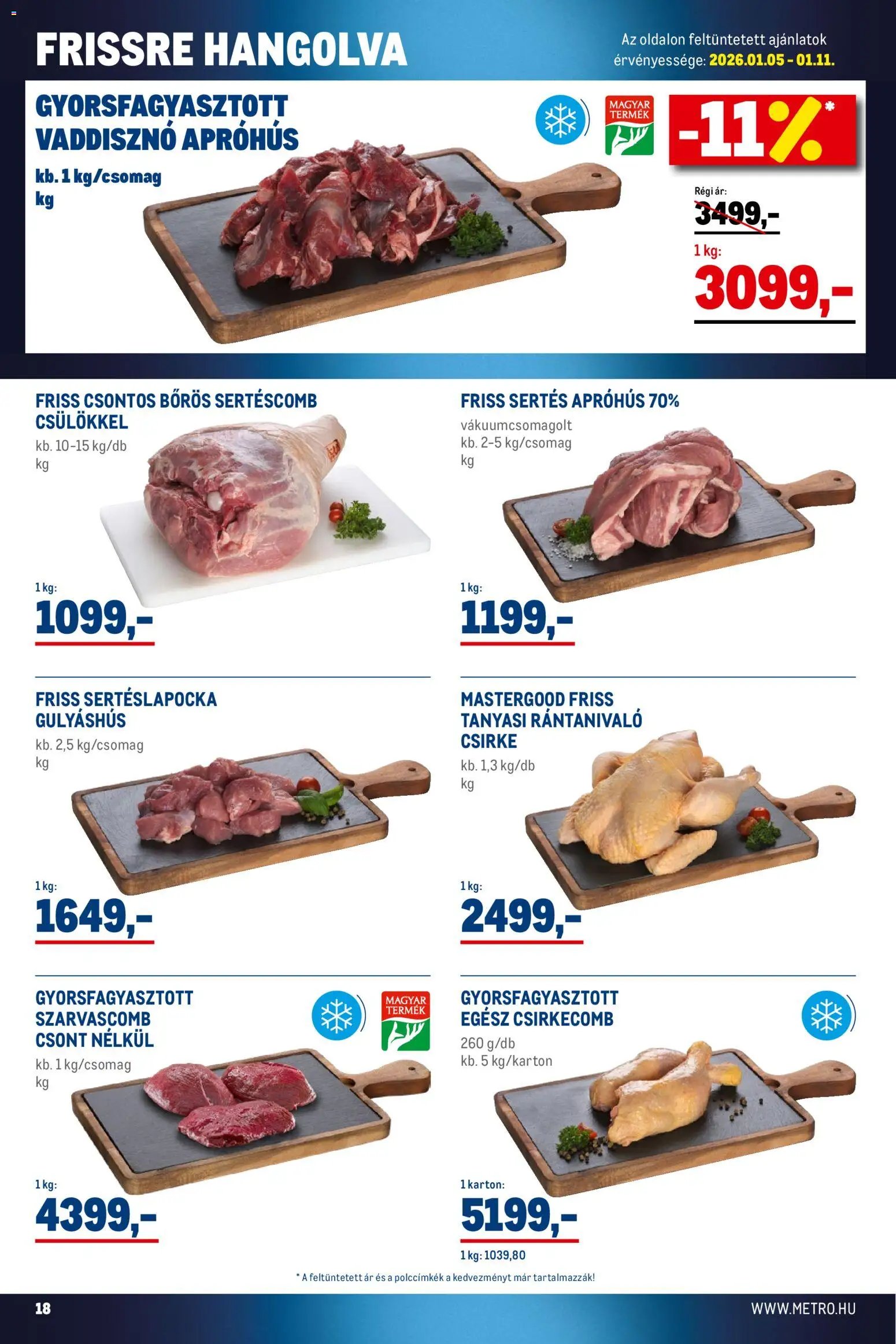Metro újság 2026.01.02. Élelmiszer és Szezonális katalógus 2026/01 (2026-01-02 - 2026-01-31)