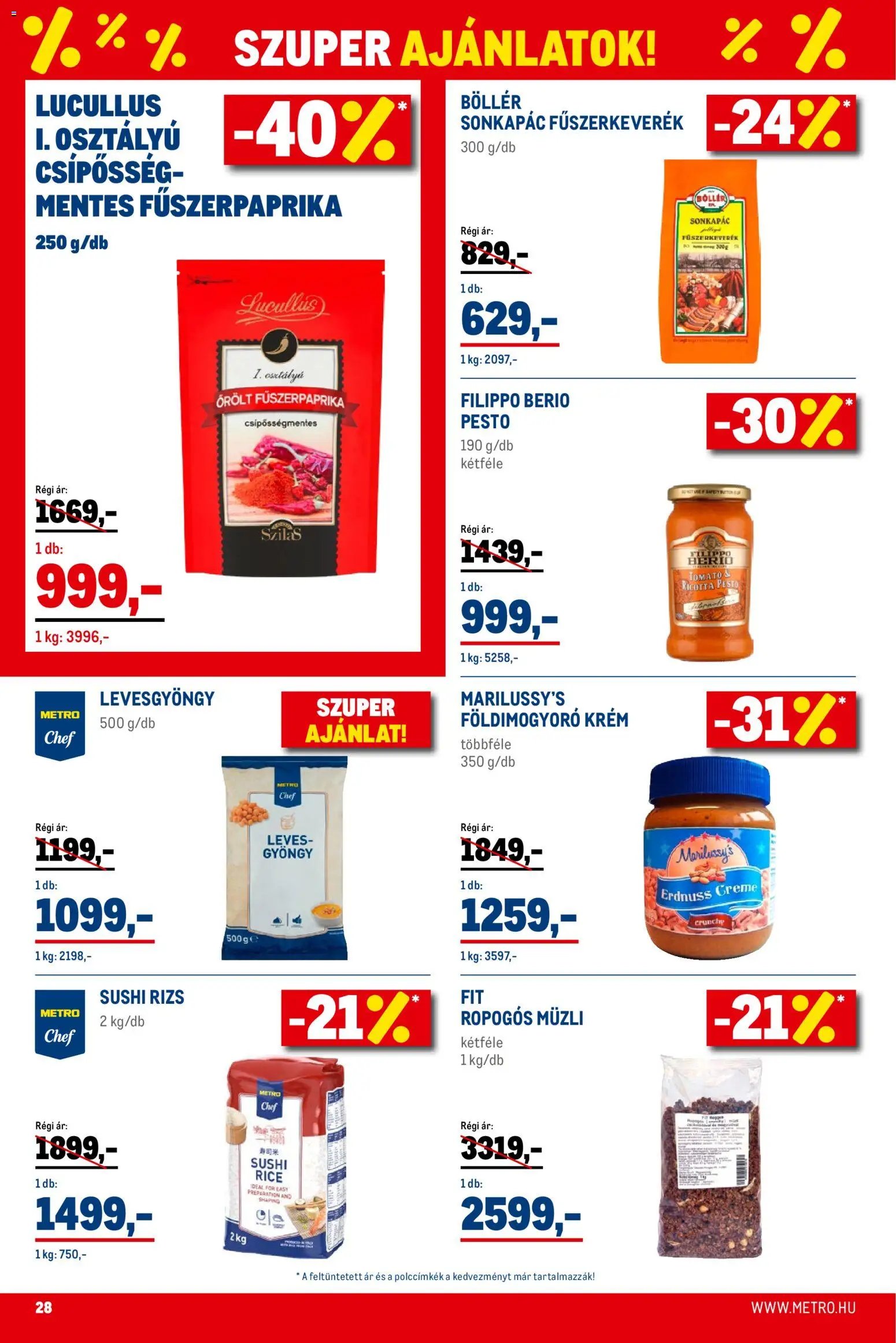 Metro újság 2026.01.02. Élelmiszer és Szezonális katalógus 2026/01 (2026-01-02 - 2026-01-31)