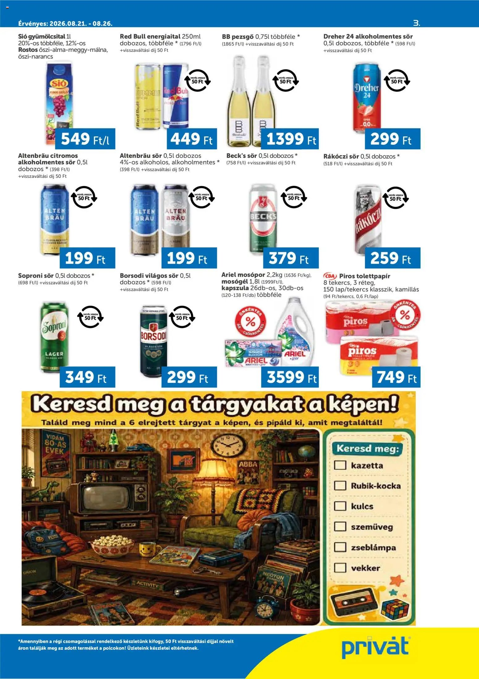 PRIVÁT újság 2026.08.21. PRIVÁT Déli vármegyék