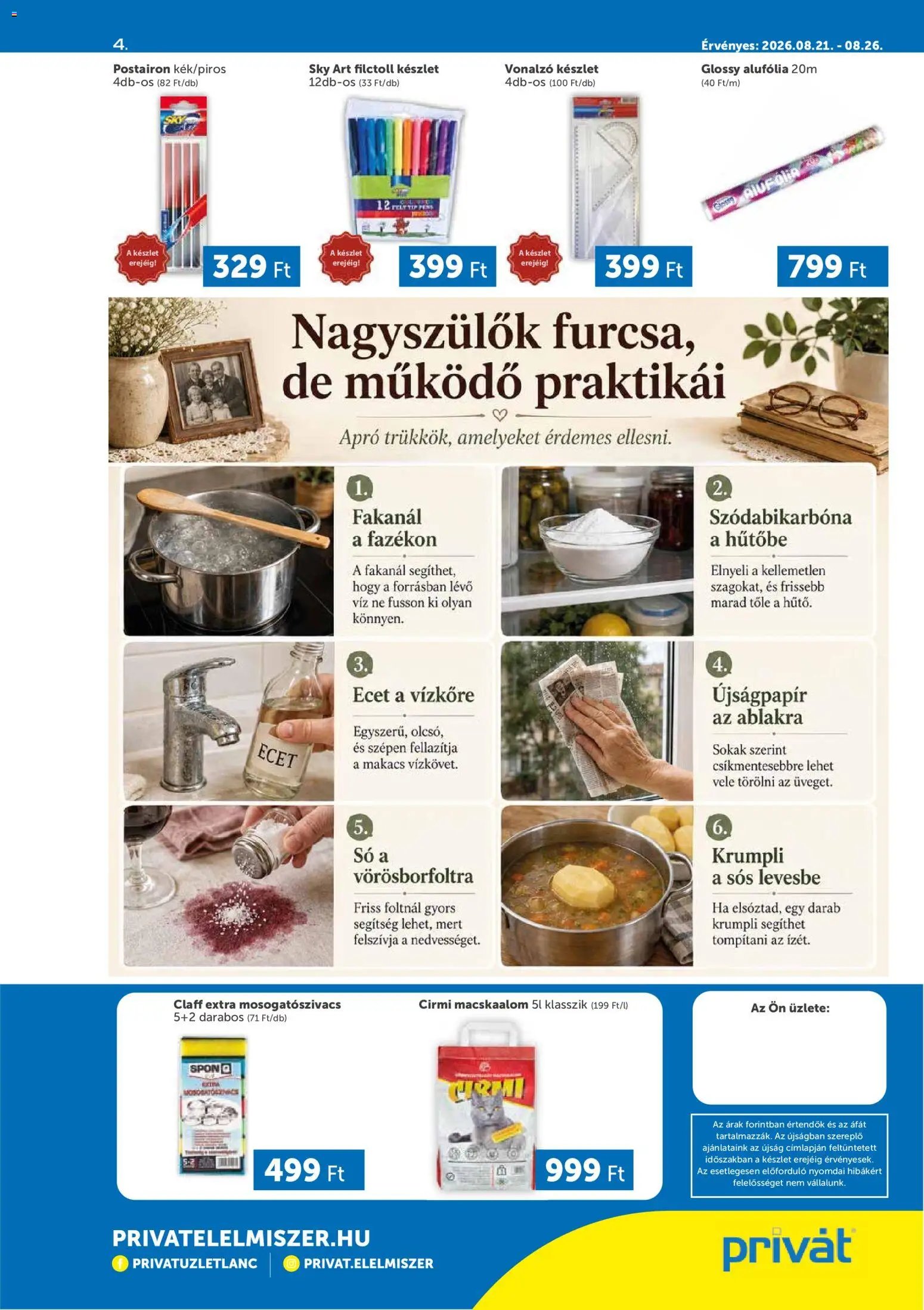 PRIVÁT újság 2026.08.21. PRIVÁT Déli vármegyék