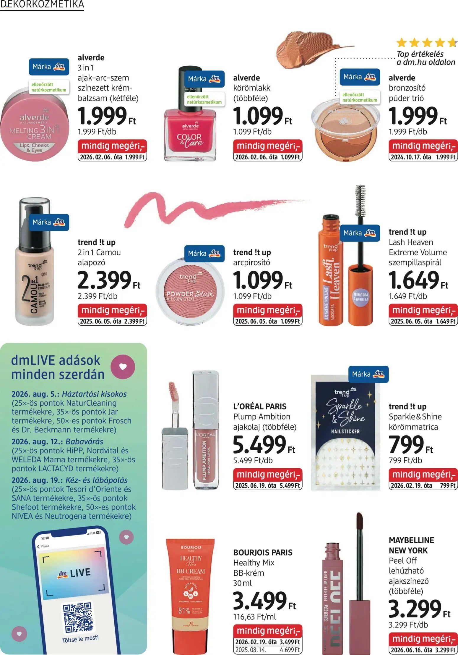 DM Drogerie Markt újság 2026.07.30. DM Drogerie Markt akciós újság