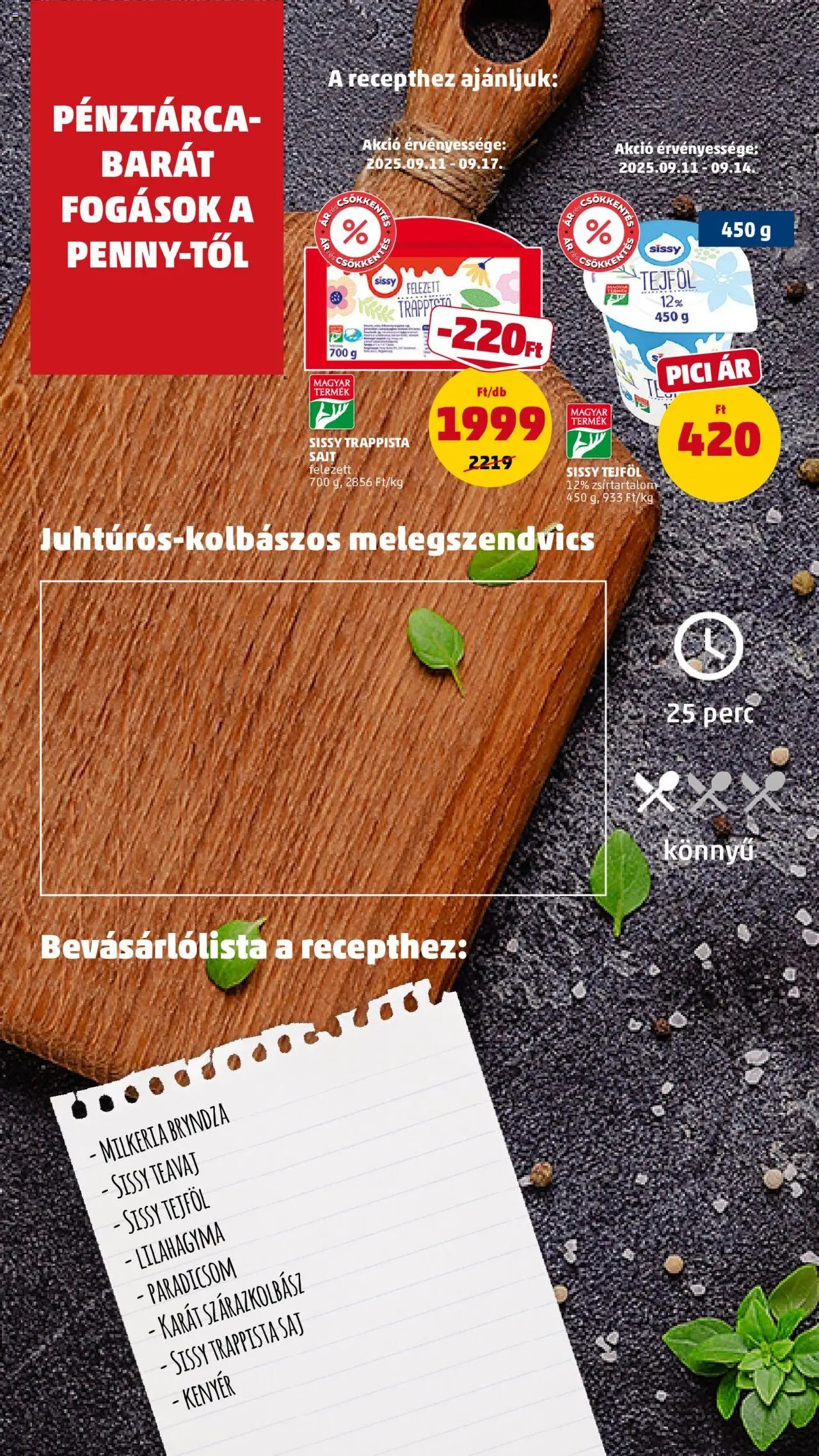 PENNY újság 2025.09.11. Akciós újság PENNY (2025-09-11 - 2025-09-17)