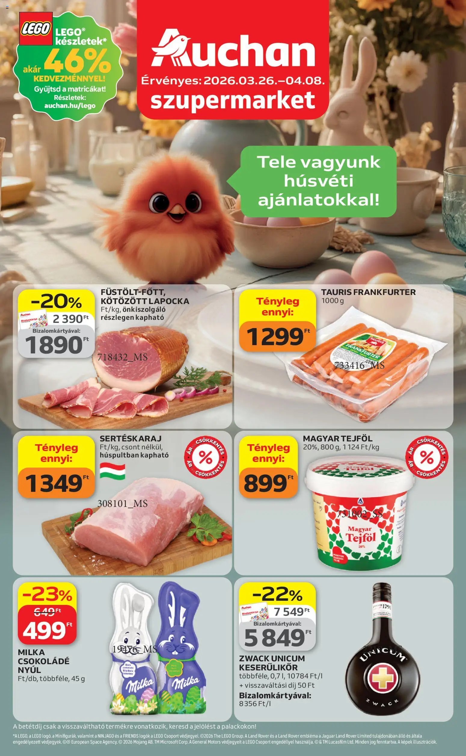Auchan újság 2026.03.26. Auchan Szupermarket akciós újság (2026-03-26 - 2026-04-08)