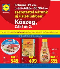 Lidl újság 2026.02.19. Kőszeg (2026-02-19 - 2026-02-22)