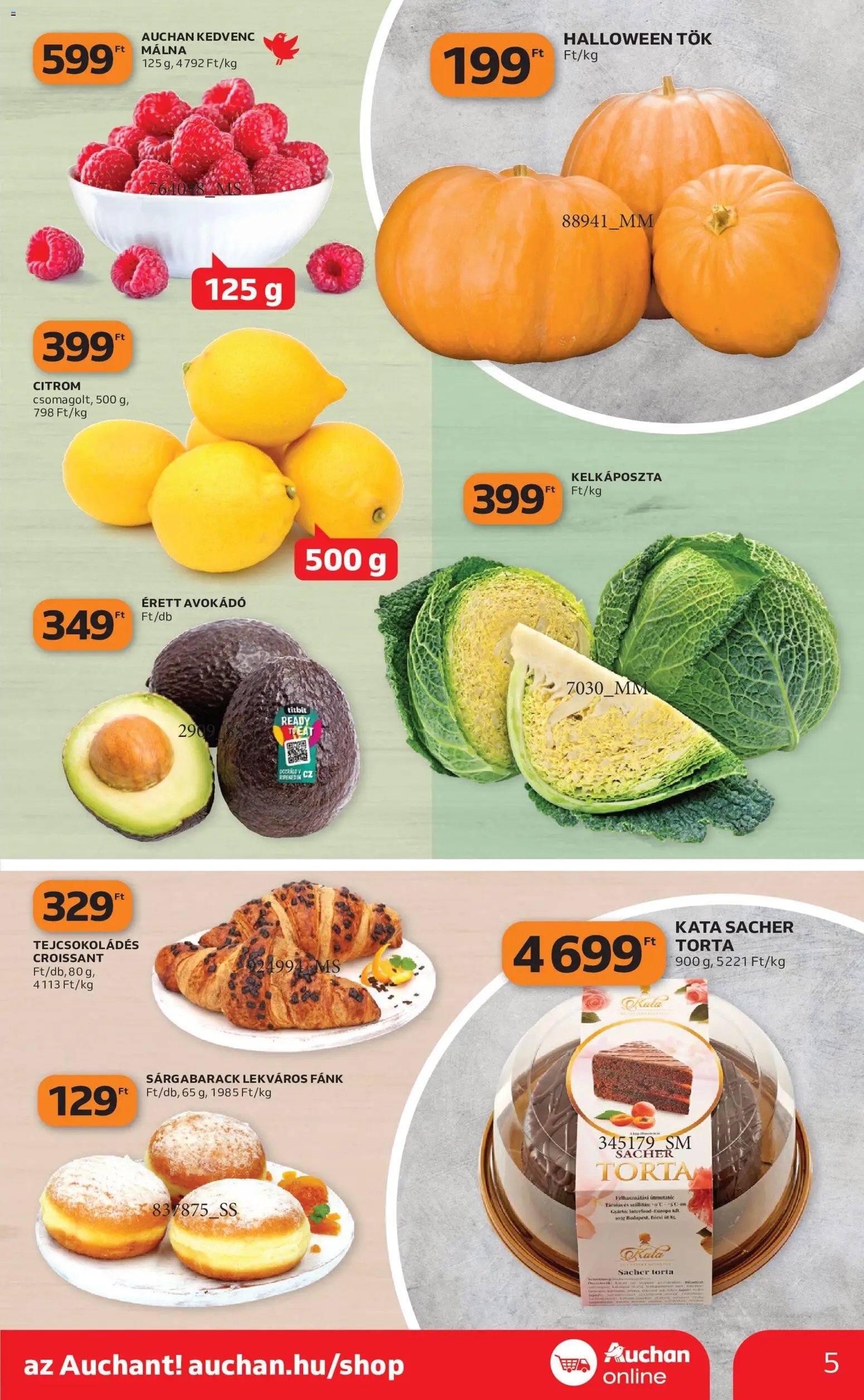 Auchan Szupermarket akciós újság 2026.10.22. - lapozható formában szórólap ✳️
