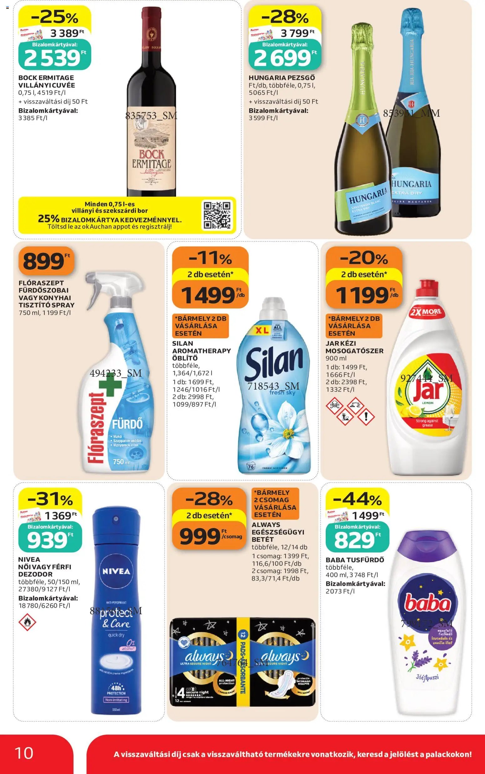 Auchan Szupermarket akciós újság 2026.10.22. - lapozható formában szórólap ✳️
